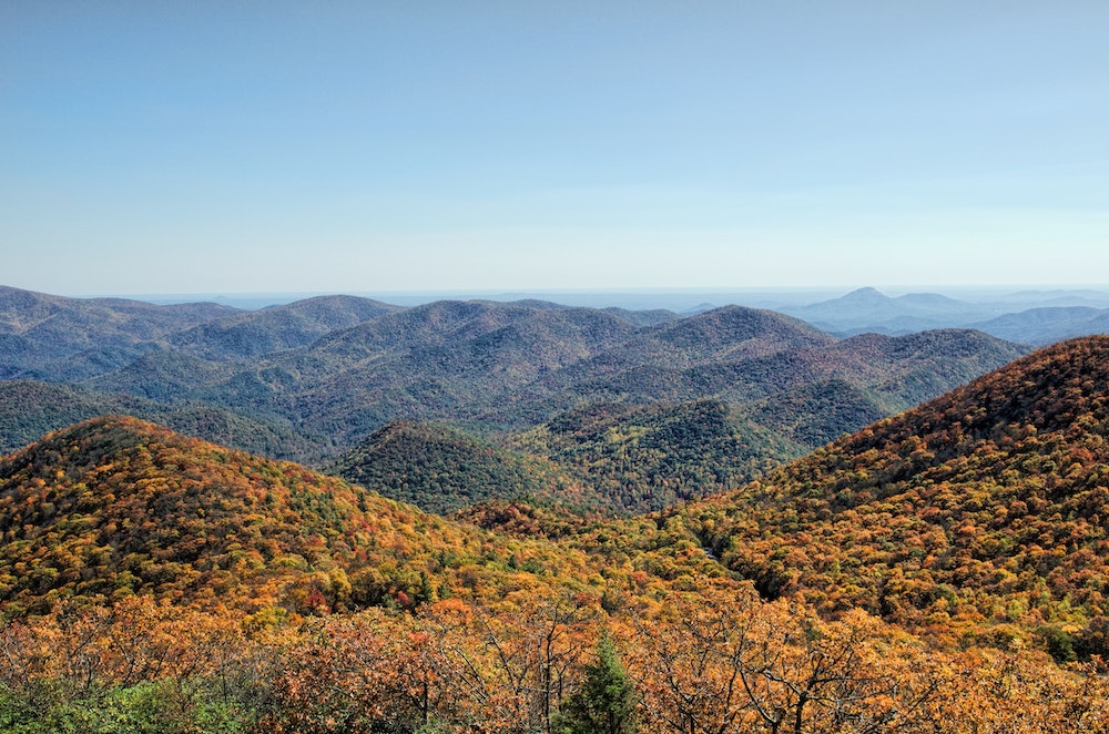 view of the mountains from Brasstown Bald